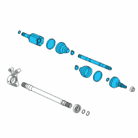 OEM 2017 Buick LaCrosse Axle Assembly Diagram - 84009679