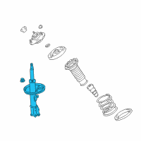 OEM 2003 Pontiac Vibe Front Suspension Strut Kit Diagram - 88973940