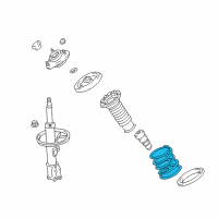 OEM Pontiac Vibe Front Springs Diagram - 88973393