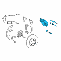 OEM 2009 Lincoln Navigator Caliper Diagram - 8L1Z-2B121-AA