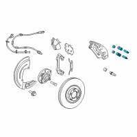 OEM 2008 Lincoln Navigator Caliper Mount Kit Diagram - 7L1Z-2C150-A