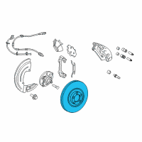 OEM Lincoln Navigator Rotor Diagram - 7U2Z-1V125-HC