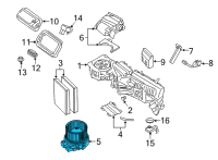 OEM 2021 BMW 530e xDrive Blower Unit Diagram - 64-11-6-836-881
