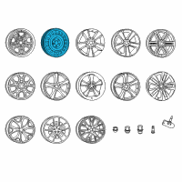 OEM 2015 Dodge Charger Steel Wheel Diagram - 68206561AA