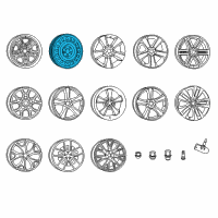 OEM 2017 Dodge Charger Steel Wheel Diagram - 68206561AA