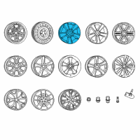 OEM 2013 Dodge Charger Aluminum Wheel Diagram - 1LS52GSAAB