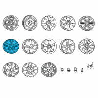 OEM 2016 Dodge Charger Aluminum Wheel Diagram - 5PN341STAA