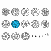 OEM 2011 Dodge Charger Aluminum Wheel Diagram - 1UH63DX8AB