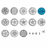 OEM 2019 Dodge Challenger Aluminum Wheel Diagram - 6EJ75RNWAB