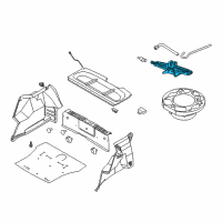 OEM 2010 Pontiac G3 Jack Diagram - 96897612