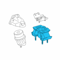 OEM 2015 Lexus GS350 INSULATOR, Engine Mounting Diagram - 12371-31270