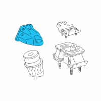 OEM 2020 Lexus GS350 Bracket, Engine Mount Diagram - 12315-31170