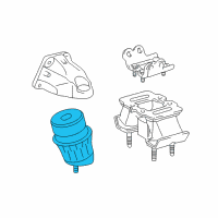 OEM 2018 Lexus GS450h INSULATOR, Engine Mounting Diagram - 12361-31430