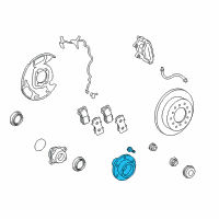 OEM Toyota Land Cruiser Front Hub Diagram - 43502-60190