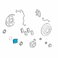 OEM 2019 Toyota Land Cruiser Bearing Assembly Diagram - 43570-60031