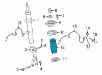 OEM 2021 BMW X5 AUXILIARY DAMPER WITH PROTEC Diagram - 33-50-9-882-846