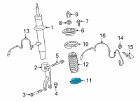 OEM BMW X6 SPRING PAD LOWER Diagram - 31-30-8-092-141