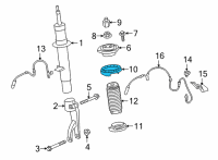 OEM BMW X6 SPRING PAD UPPER Diagram - 31-30-8-092-140