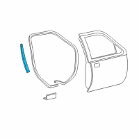 OEM 2005 Ford Explorer Sport Trac Upper Seal Diagram - 4L2Z-26247A50-AA