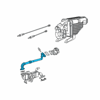 OEM Jeep Wrangler Tube-EGR Valve To Cooler Diagram - 5281424AE