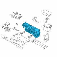 OEM 2013 Ford Police Interceptor Utility Console Base Diagram - BB5Z-78045A36-A