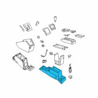 OEM Jeep Compass Bin-Floor Console Diagram - 1FA041DVAB