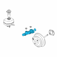 OEM 2012 BMW X6 Brake Master Cylinder Diagram - 34-33-6-772-930