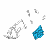 OEM Cadillac SRX Engine Control Module (E77) Diagram - 12605670