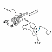 OEM 2017 BMW M760i xDrive COOLANT LINE, TURBOCHARGER R Diagram - 11-53-8-654-395