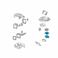 OEM 2000 Lincoln LS Blower Motor Diagram - XW4Z-19805-EA