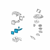 OEM 2002 Ford Thunderbird Heater Core Diagram - XW4Z-18476-AA