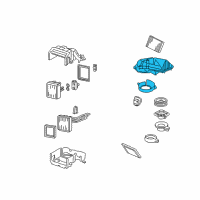 OEM 2004 Ford Thunderbird Evaporator Assembly Diagram - 6W4Z-19850-B