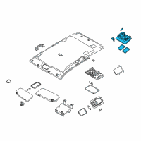 OEM 2003 Nissan Murano Lamp Assembly-Map Diagram - 26430-CB001