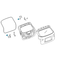 OEM 2014 Infiniti QX60 Stud-Ball, Back Door Stay Diagram - 90454-3JA0A