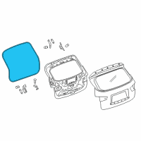 OEM Infiniti QX60 WEATHERSTRIP Back Door Diagram - 90832-3JA1A