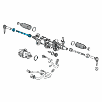 OEM Cadillac Escalade Inner Tie Rod Diagram - 22834082