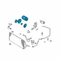 OEM 2002 Chevrolet Impala Compressor Diagram - 89018897