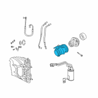 OEM 2010 Chrysler PT Cruiser COMPRESOR-Air Conditioning Diagram - 5058032AC