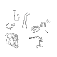 OEM Chrysler PT Cruiser O Ring-A/C Line Diagram - 5140443AA