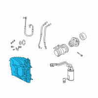 OEM Chrysler PT Cruiser CONDENSER-Air Conditioning Diagram - 5093598AC