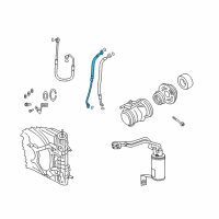 OEM 2005 Chrysler PT Cruiser Line-A/C Liquid Diagram - 5058272AB