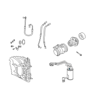 OEM Chrysler PT Cruiser Valve Cor-A/C Line Diagram - 5127429AB