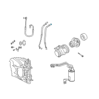 OEM Chrysler PT Cruiser O Ring-A/C Line Diagram - 5140444AA