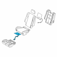 OEM 2020 Dodge Durango Pad-Seat Cushion Diagram - 4610224AC
