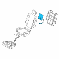 OEM 2011 Dodge Durango Pad-Seat Back Diagram - 68058436AE