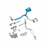 OEM Chrysler Exhaust Muffler And Resonator Diagram - 4721556AE