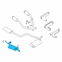 OEM 2000 Chrysler 300M Resonator-Exhaust Diagram - 4581362AD