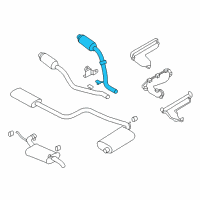 OEM Chrysler LHS Catalytic Converter Diagram - 4581730AA