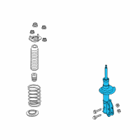 OEM 2010 Ford Edge Strut Diagram - 9A1Z-18124-C