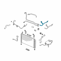 OEM Oldsmobile Cooler Line Diagram - 10324808